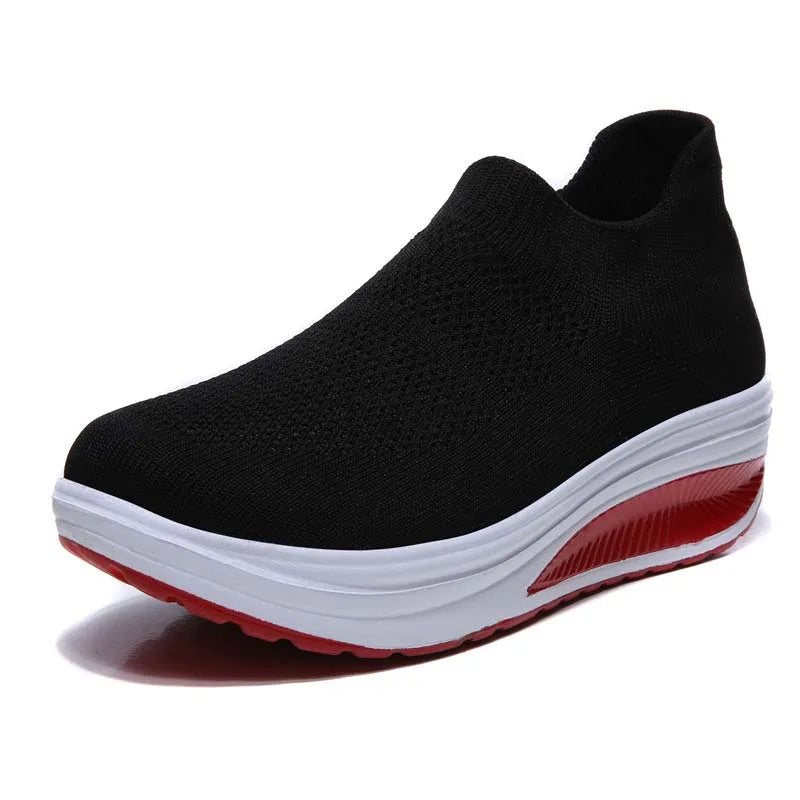 Sneakers Women Fashion Femme Women Shoes New Women'S Vulcanized Shoes Sneakers Thick Bottom Slip on Female Women Shoe plus Size