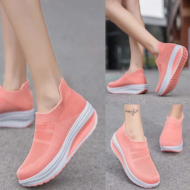 Sneakers Women Fashion Femme Women Shoes New Women'S Vulcanized Shoes Sneakers Thick Bottom Slip on Female Women Shoe plus Size